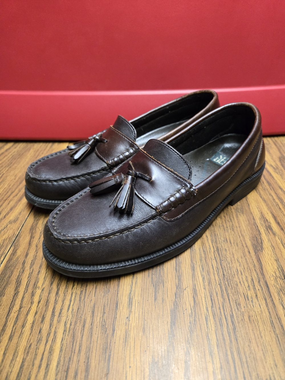 Nunn Bush Men's Brown Leather Tassel Loafers